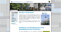 Desktop Screenshot of gymnasium-baesweiler.de